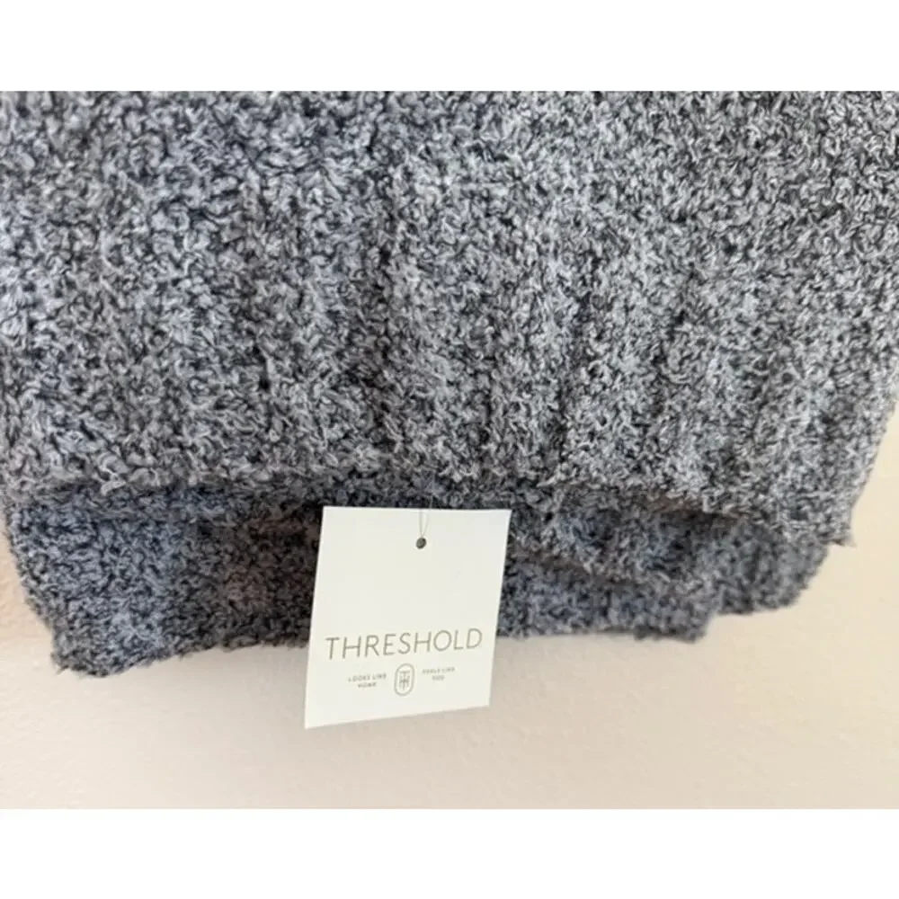 Threshold Heather Gray Super Soft Throw 50